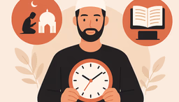 تنظيم الوقت بين العبادة والعمل أو الدراسة 