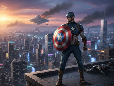 كابتن أمريكا: أيقونة العدالة والرمز الذي لم يهزمه الزمن