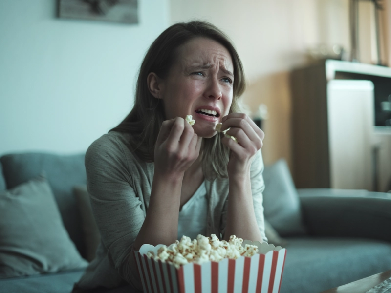 البكاء اثناء مشاهدة الأفلام