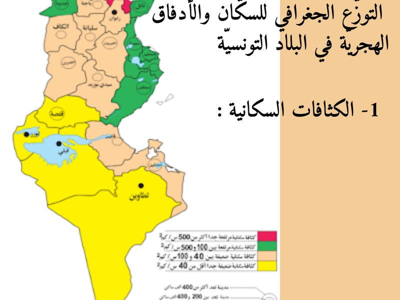 1- الكثافات السكانية 