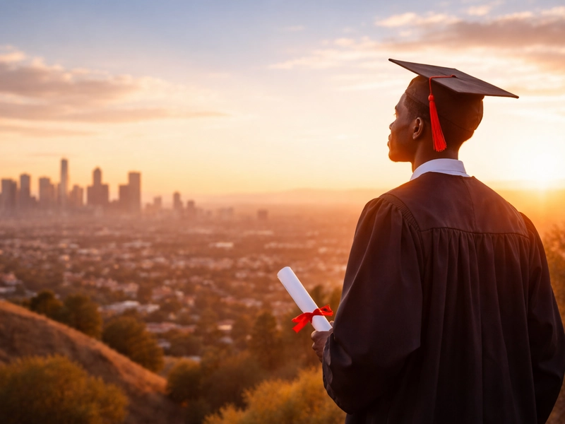 شاب يفكر بعد التخرج