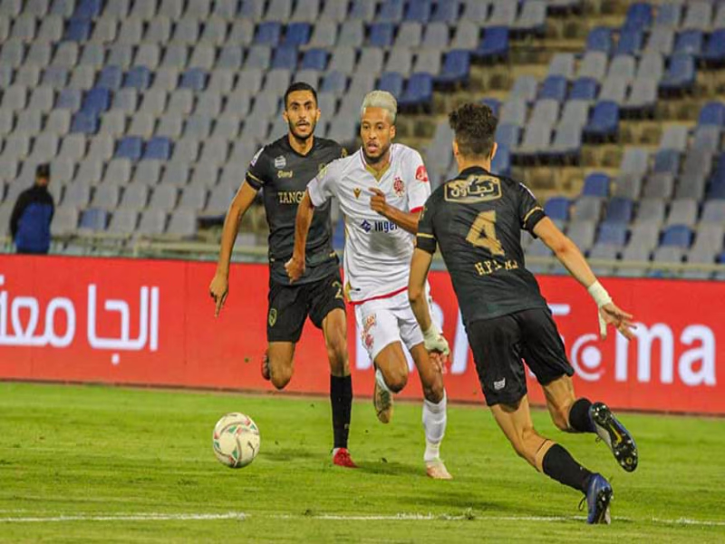 من المباراة نفسها أمام الوداد بملعب مراكش الكبير برسم نصف نهائي كاس العرش