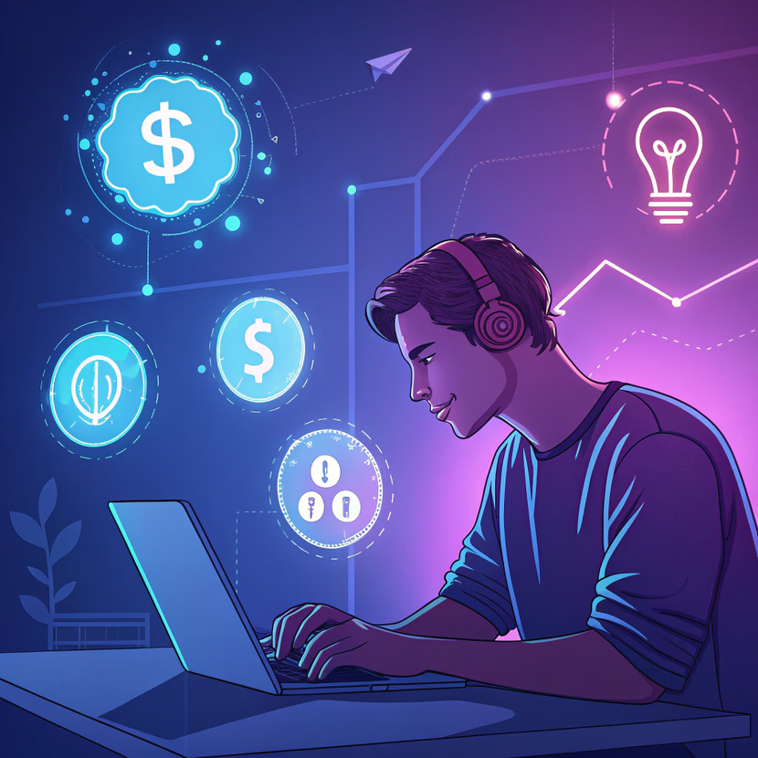 كيف تربح أول 100 دولار  من العمل الحر بمساعدة أدوات الذكاء الاصطناعي؟