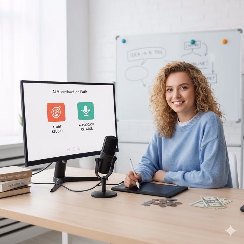 الربح من الذكاء الاصطناعي طرق حقيقيه للمبتدئين