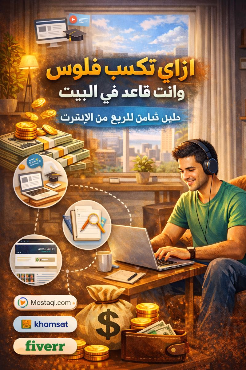 اذاي تكسب فلوس وانت قاعد في البيت