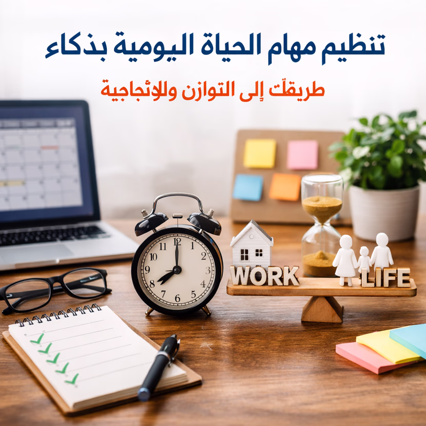 تنظيم الوقت للمهام اليومية بذكاء