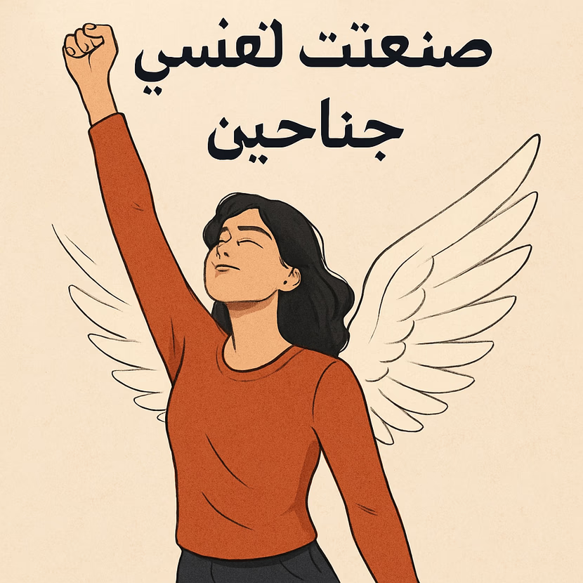 حين سقطتُ ولم ينتبه أحد...  صنعتُ لنفسي جناحين