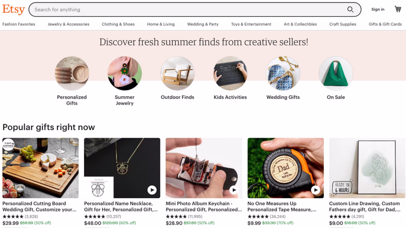 دليلك الشامل للربح من موقع Etsy