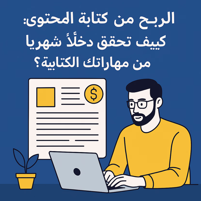الربح من كتابة المحتوى: كيف تحقق دخلاً شهرياً من مهاراتك الكتابية؟
