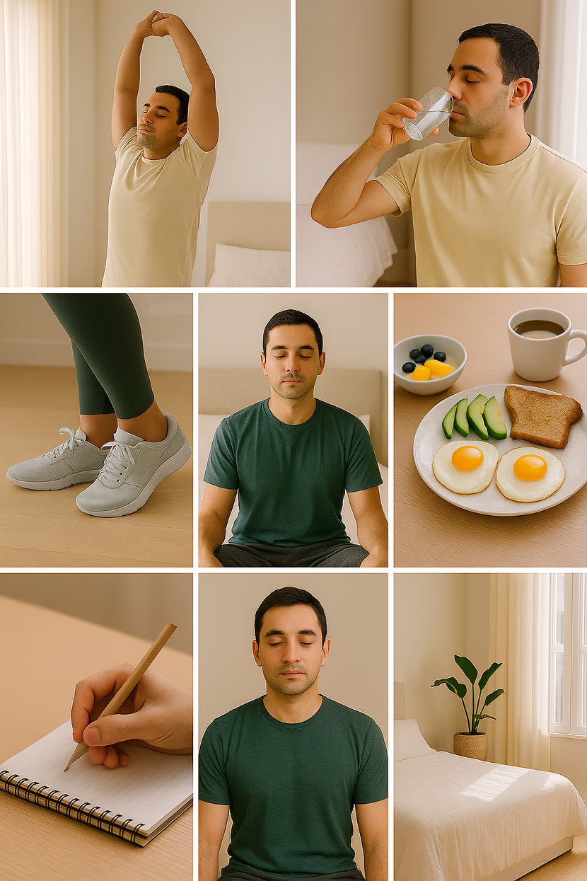 🌞 ابدأ يومك بشكل صحيح: روتين صباحي صحي يجدد طاقتك وحياتك