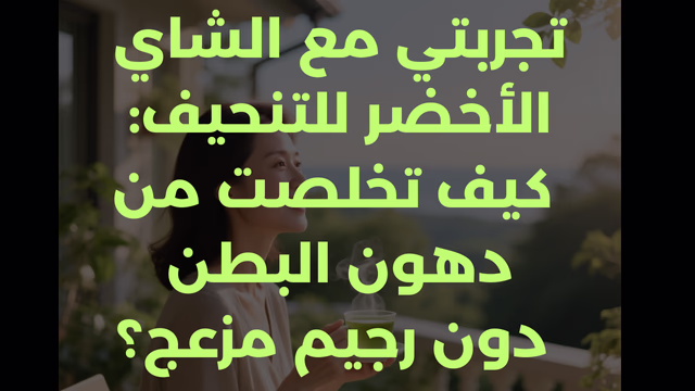 تجربتي مع الشاي الأخضر للتنحيف: كيف تخلصت من دهون البطن دون رجيم مزعج؟