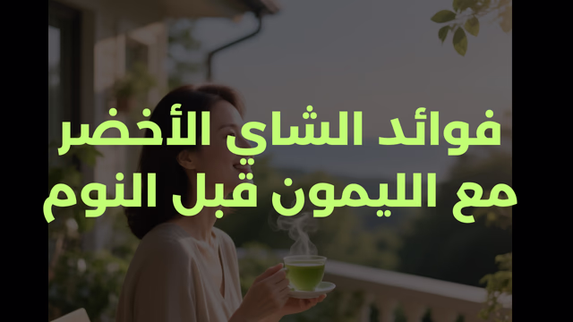 فوائد الشاي الأخضر مع الليمون قبل النوم