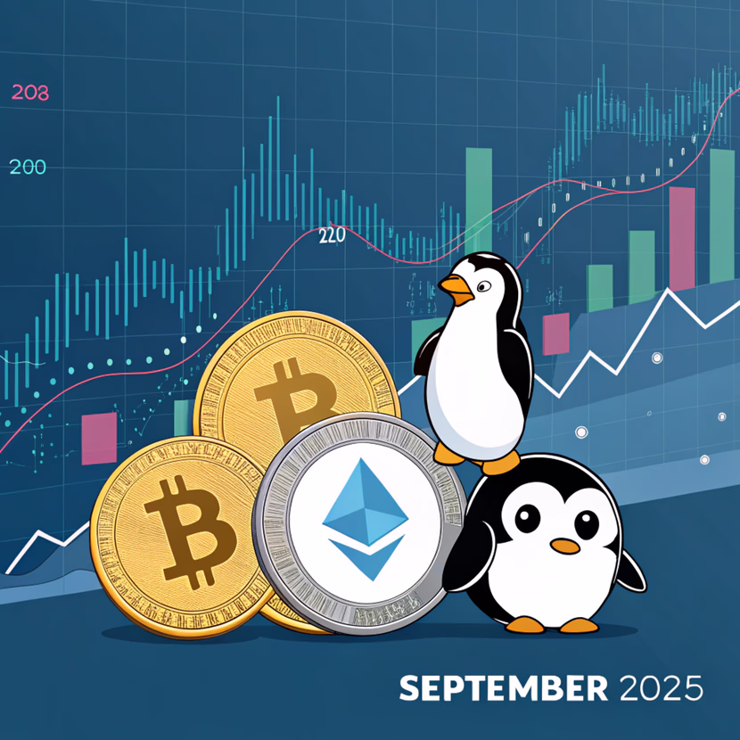 أبرز 4 عملات رقمية تتصدر المشهد في سبتمبر 2025: XRP وLILPEPE وARB وPENGU