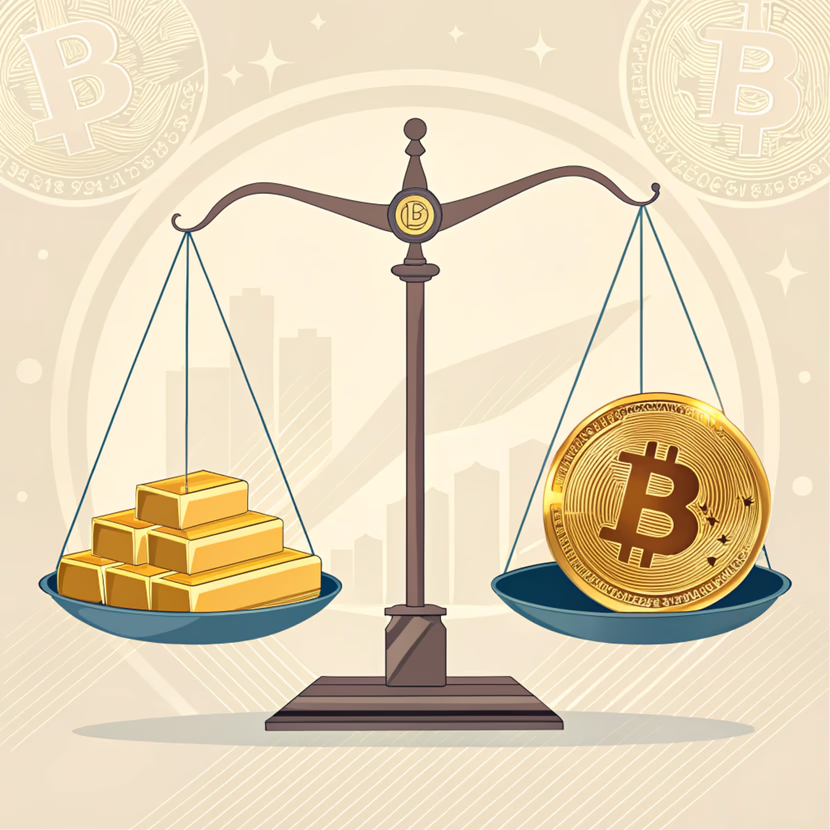 العملات الرقمية مقابل الذهب: أيهما أفضل لحماية أموالك؟